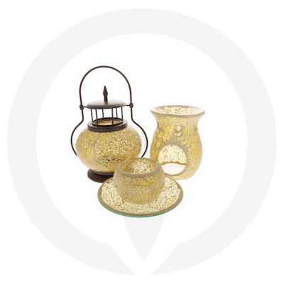 Gold Mosaic Oil Burners.