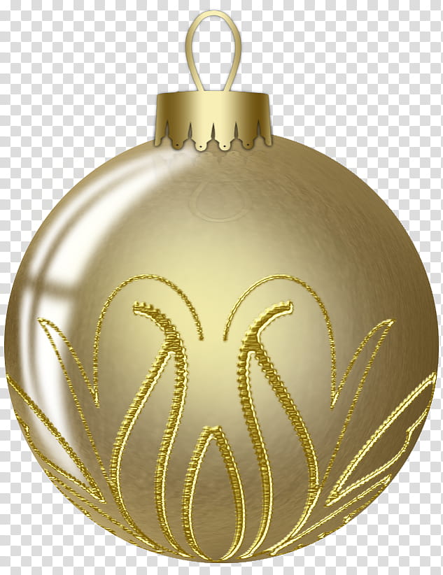 Gold Balls, gold Christmas bauble transparent background PNG.