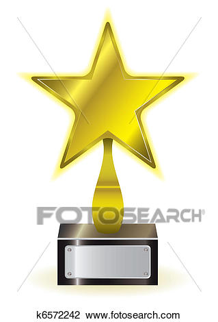 Gold star award Clipart.