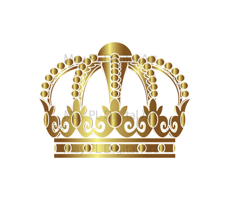 Gold Crowns Digital Clip Art Crown Royal Clipart Scrapbook School.