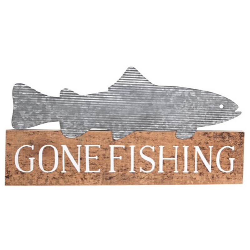 Gone Fishing sign Chadron NE 69337 Florist.