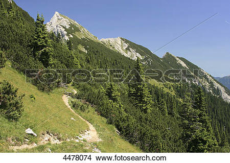 Stock Photo of Grosse Schlicke, Tannheim Alps, Tyrol, Austria.