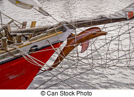 Stock Foto von altes, Schiffe, Galionsfigur, Segeln.