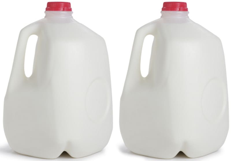 Milk bottle Gallon Milk chugging Cup, milk transparent.