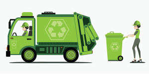 Garbage Truck Clipart And Trash.