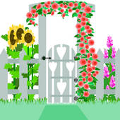 Clipart Garden Gate.