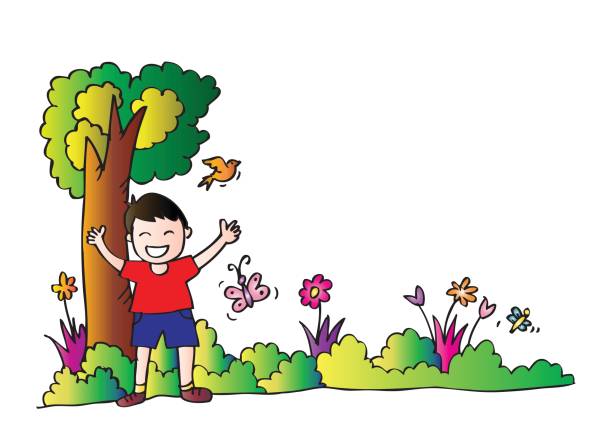 Kids Gardening Clipart.