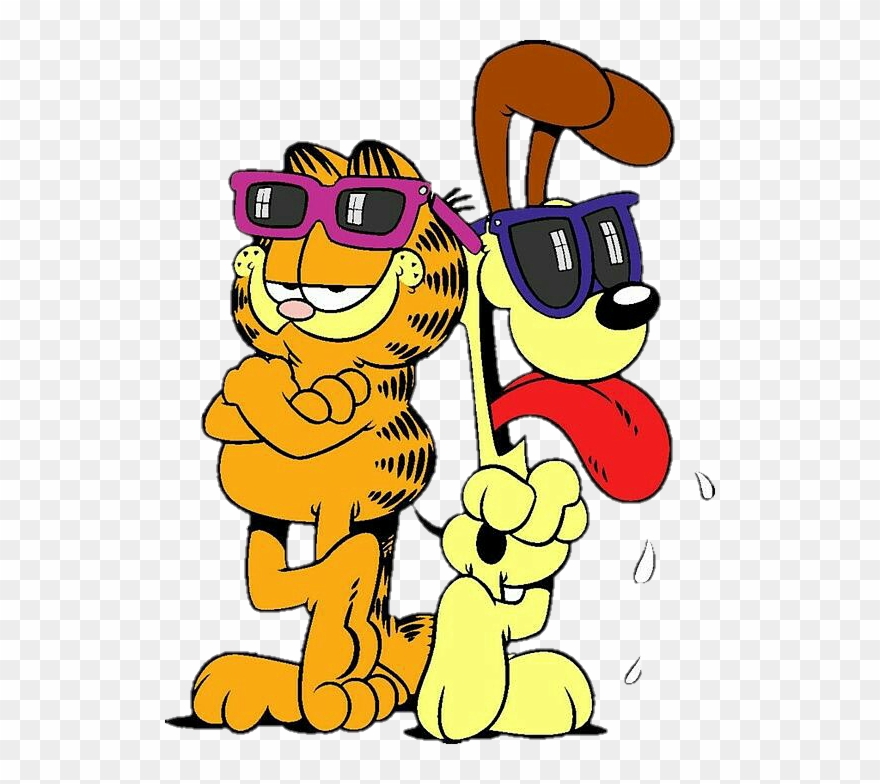 Garfield And Odie.