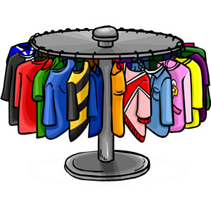 Clipart Clothes Rack.