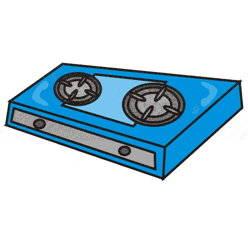 Gas stove clipart.