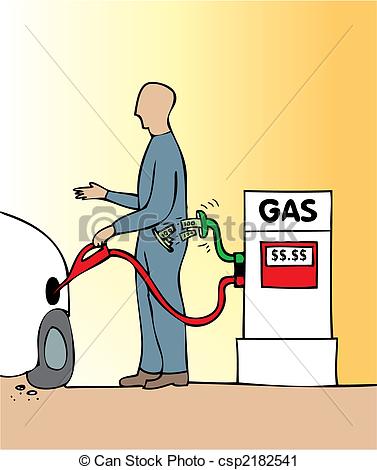 Vector Clip Art of Gas price.