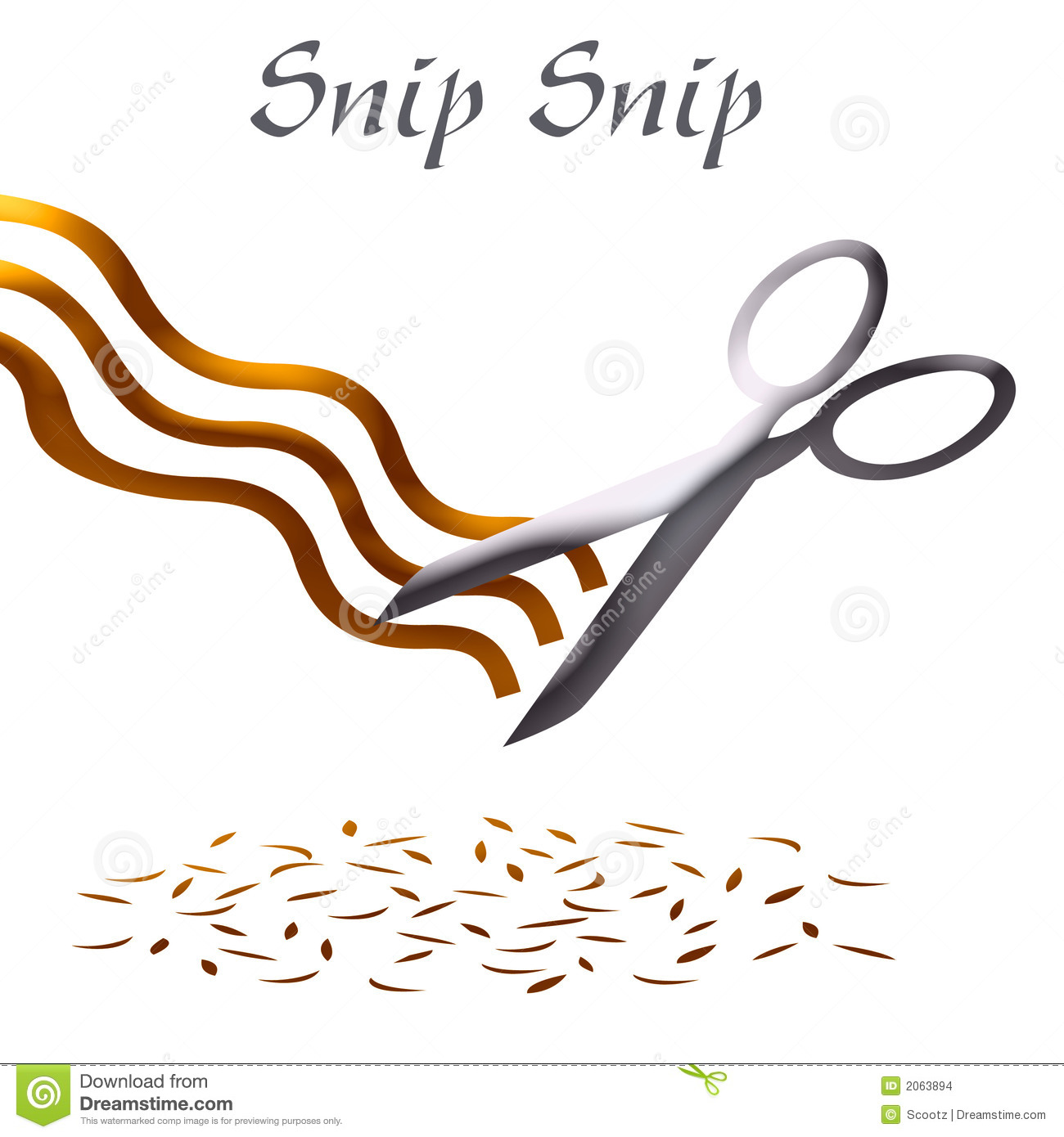 Haircut Clip Art Royalty Free Stock Image.