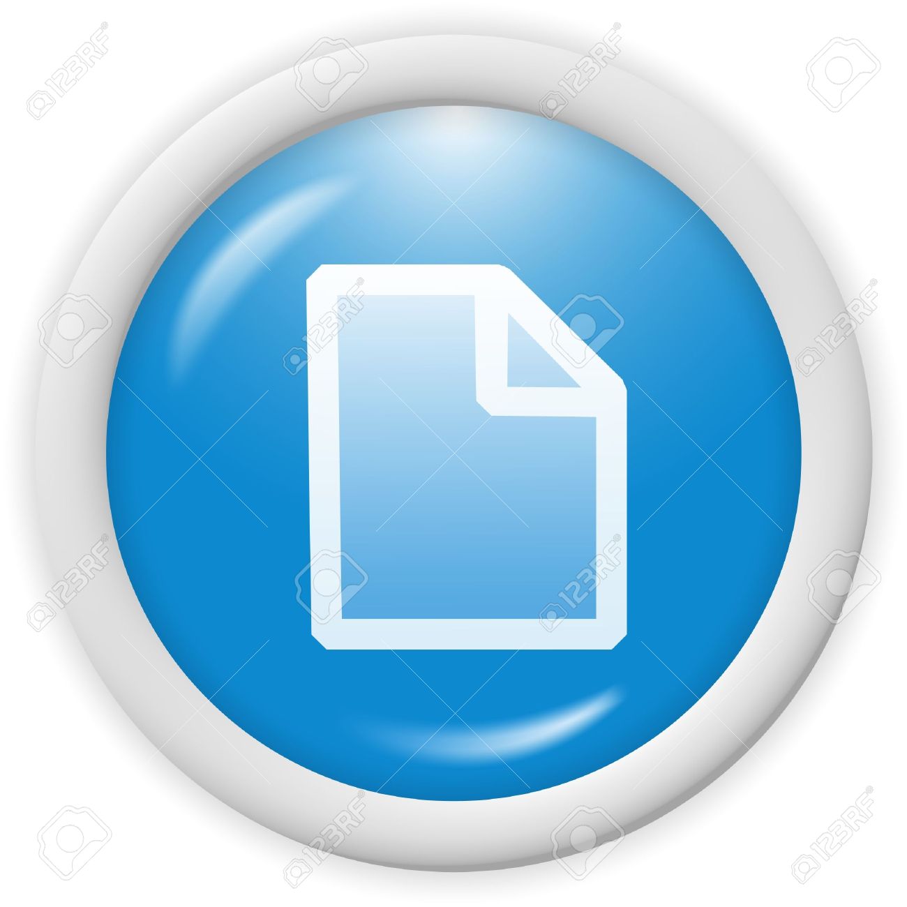 3d Blue Icon.