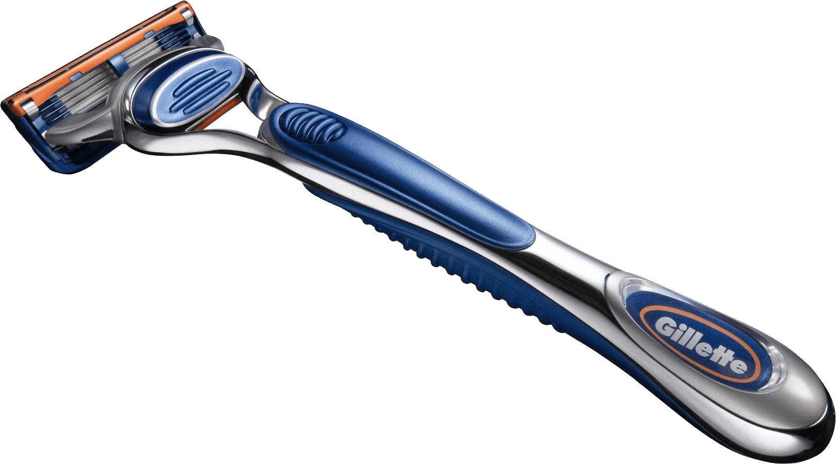 Gillette Blue Razor transparent PNG.