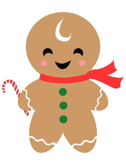 Gingerbread man gingerbread clip art image.