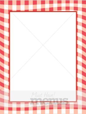 Red Gingham Border.