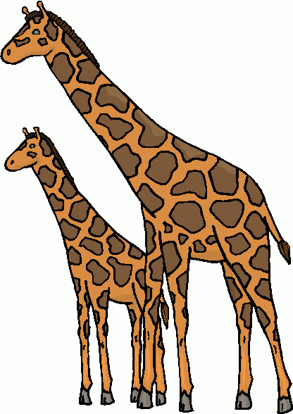 Giraffe Clipart Black And White.