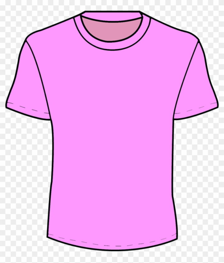 Girl T Shirt Clipart Clip Art Library Pink T Shirt Template.