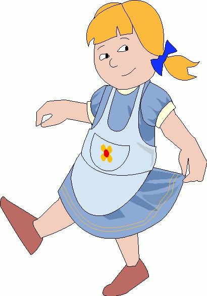 Clip Art Girl Walking Clipart#1977061.