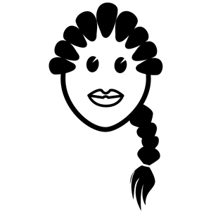 girl in braids clipart, cliparts of girl in braids free.