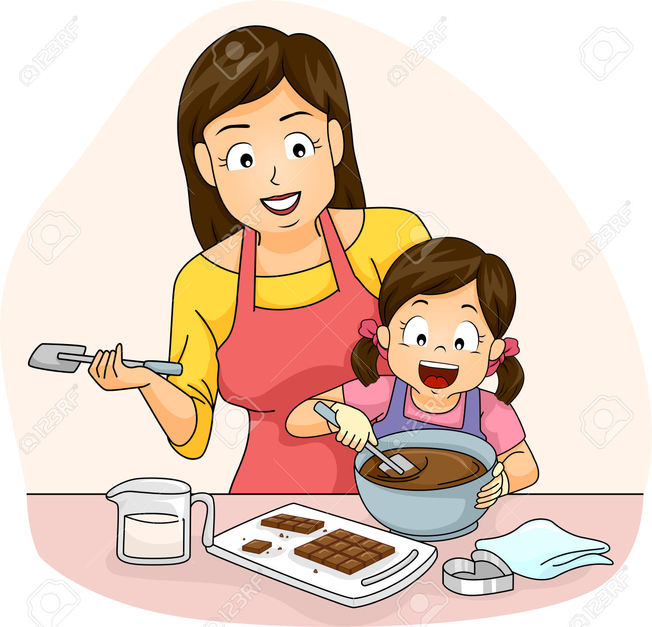 Kid Girl Mom Chocolate » Clipart Station.