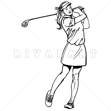 Girl golfer clipart 3 » Clipart Station.