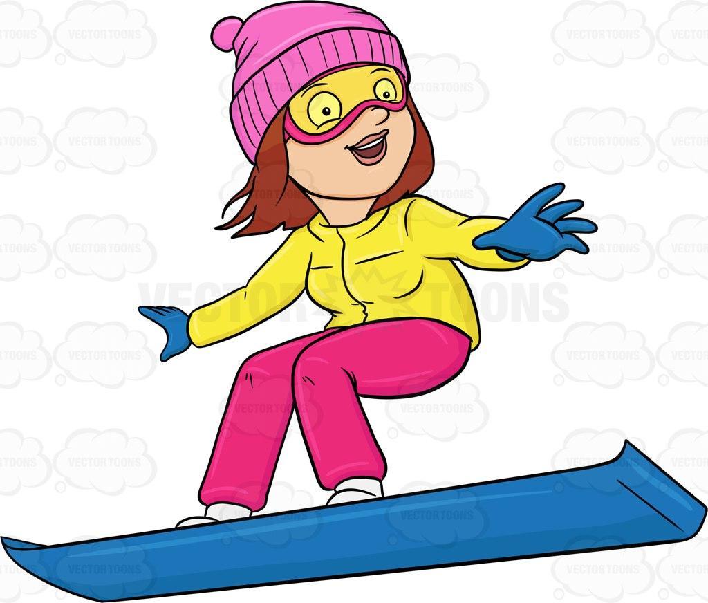 Best Free Snowboarding Girl Clip Art Images ~ Vector Images Design.