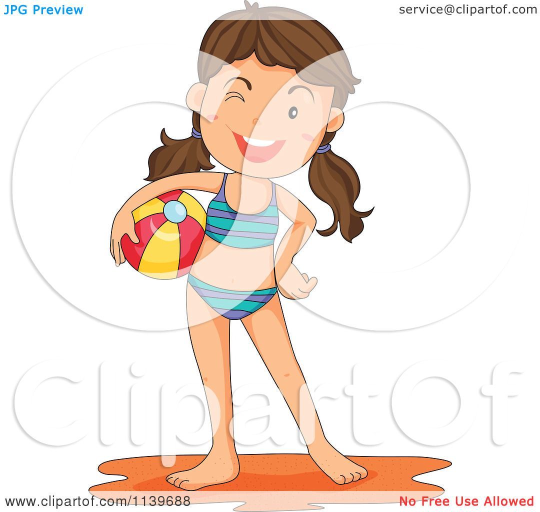 Girl swimsuit clipart 4 » Clipart Portal.