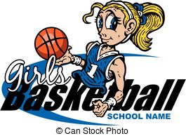 Girls basketball Clipart Vector Graphics. 968 Girls basketball EPS.