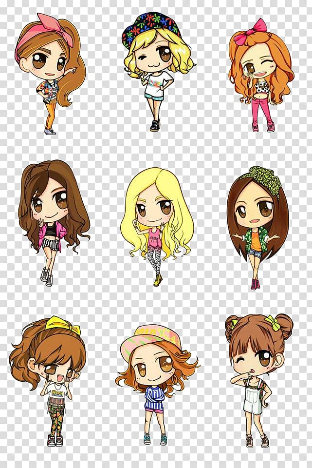 Girls\\\' Generation Chibi I Got a Boy Drawing, girls.