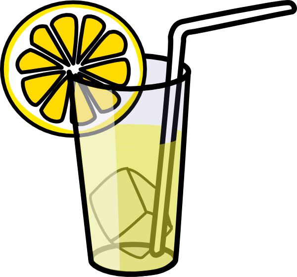 Glass With Straw Clipart.