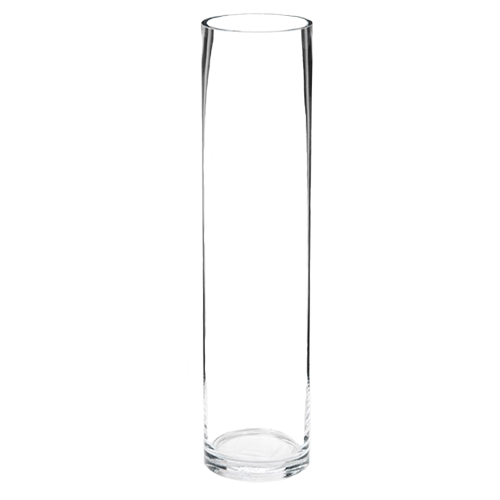 Cylinder Glass Vase 40cm.