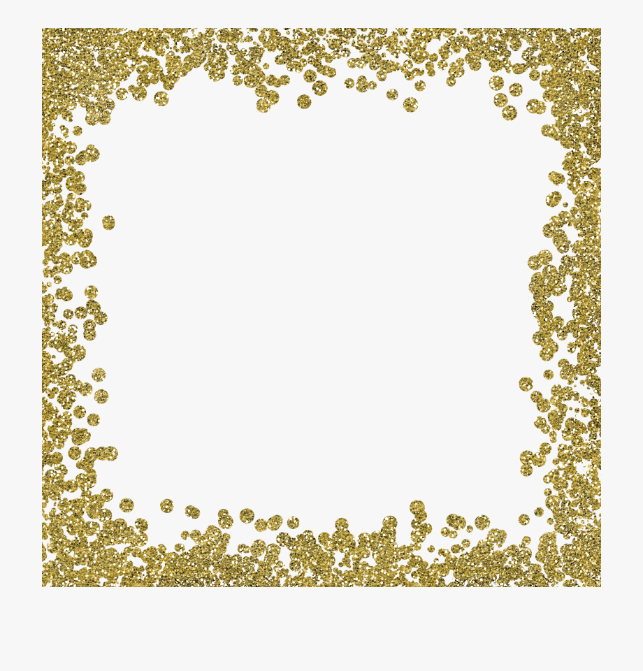 Gold Glitter Borders Png.