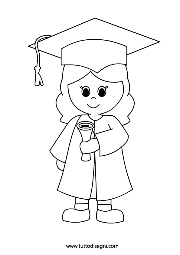 Flying Graduation Caps Clip Art.