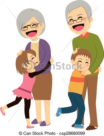 Grandchildren Clipart and Stock Illustrations. 409 Grandchildren.