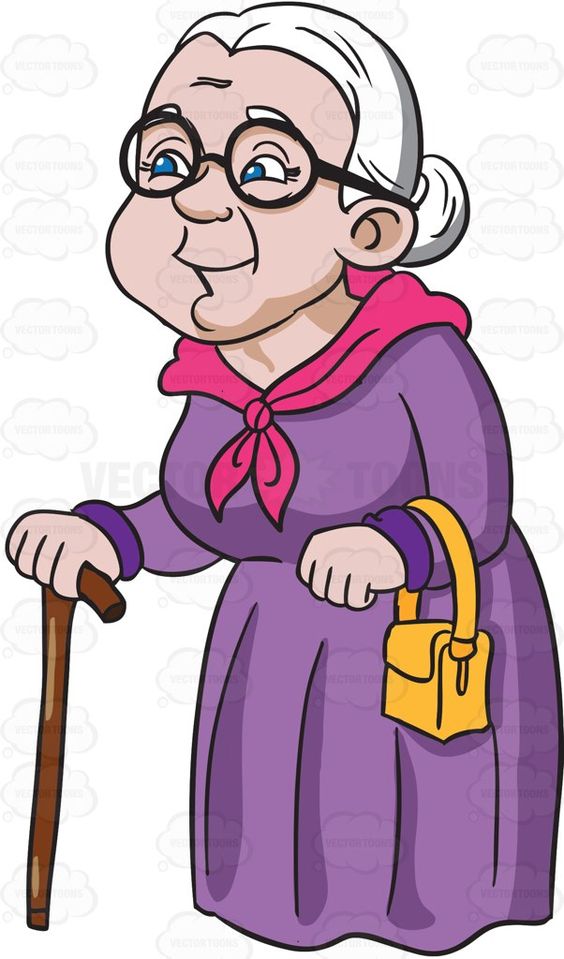 Happy grandma clipart.