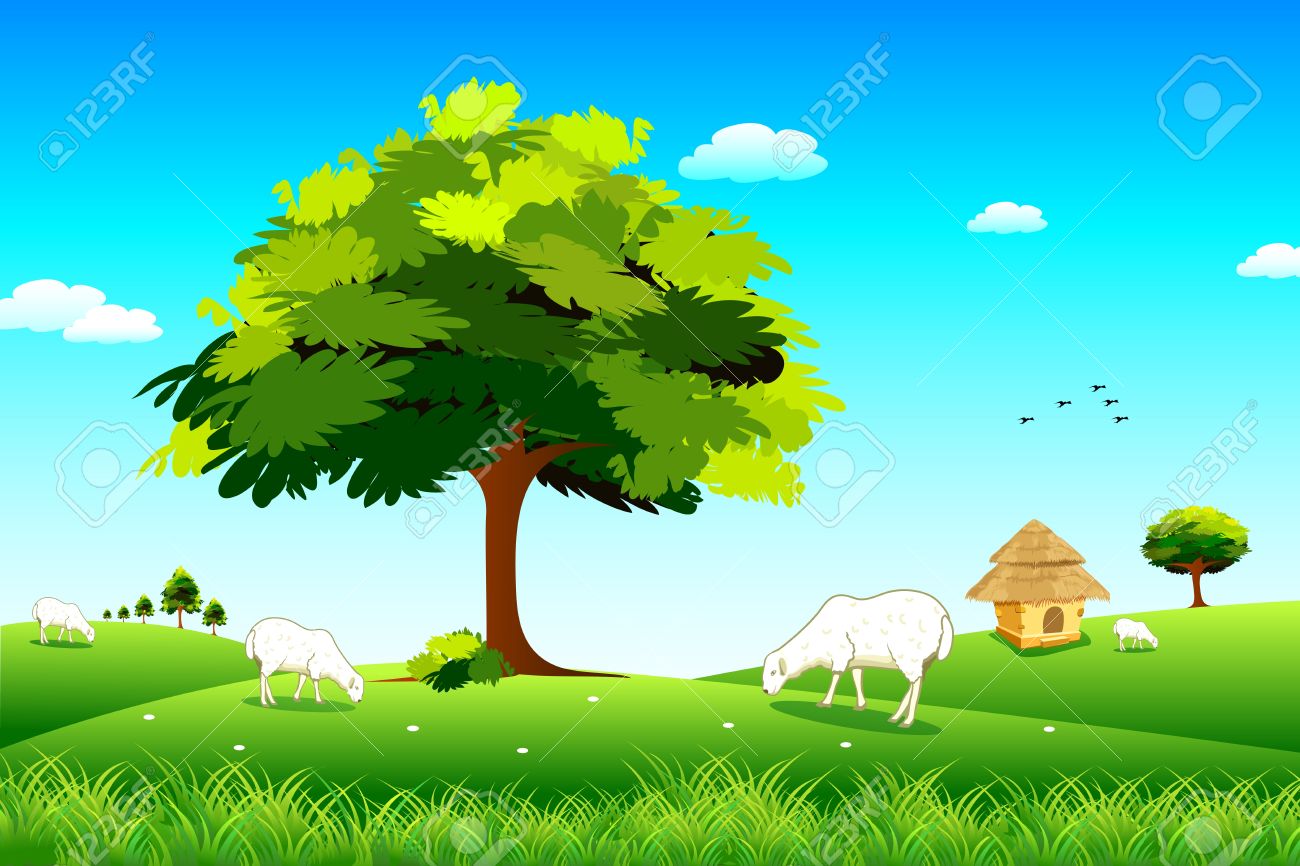 Grassland clipart background.