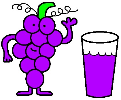 Grape juice clipart.