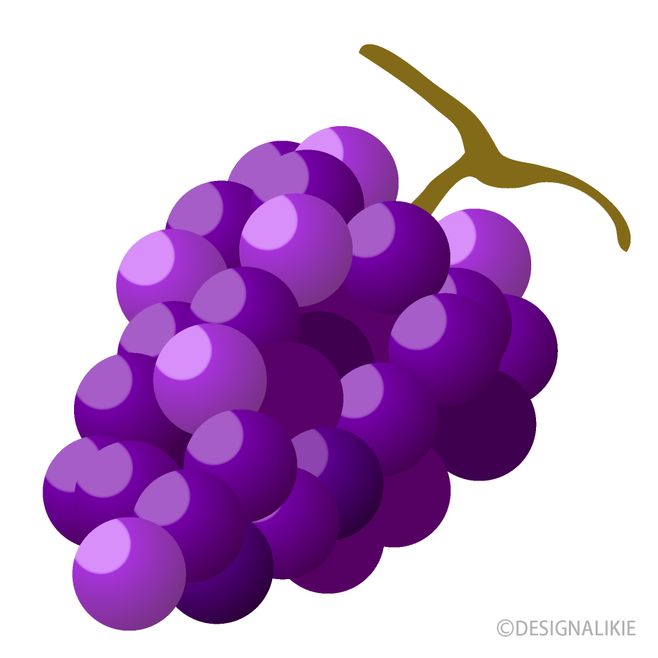 Free Pale Grape Clipart Image｜Illustoon.