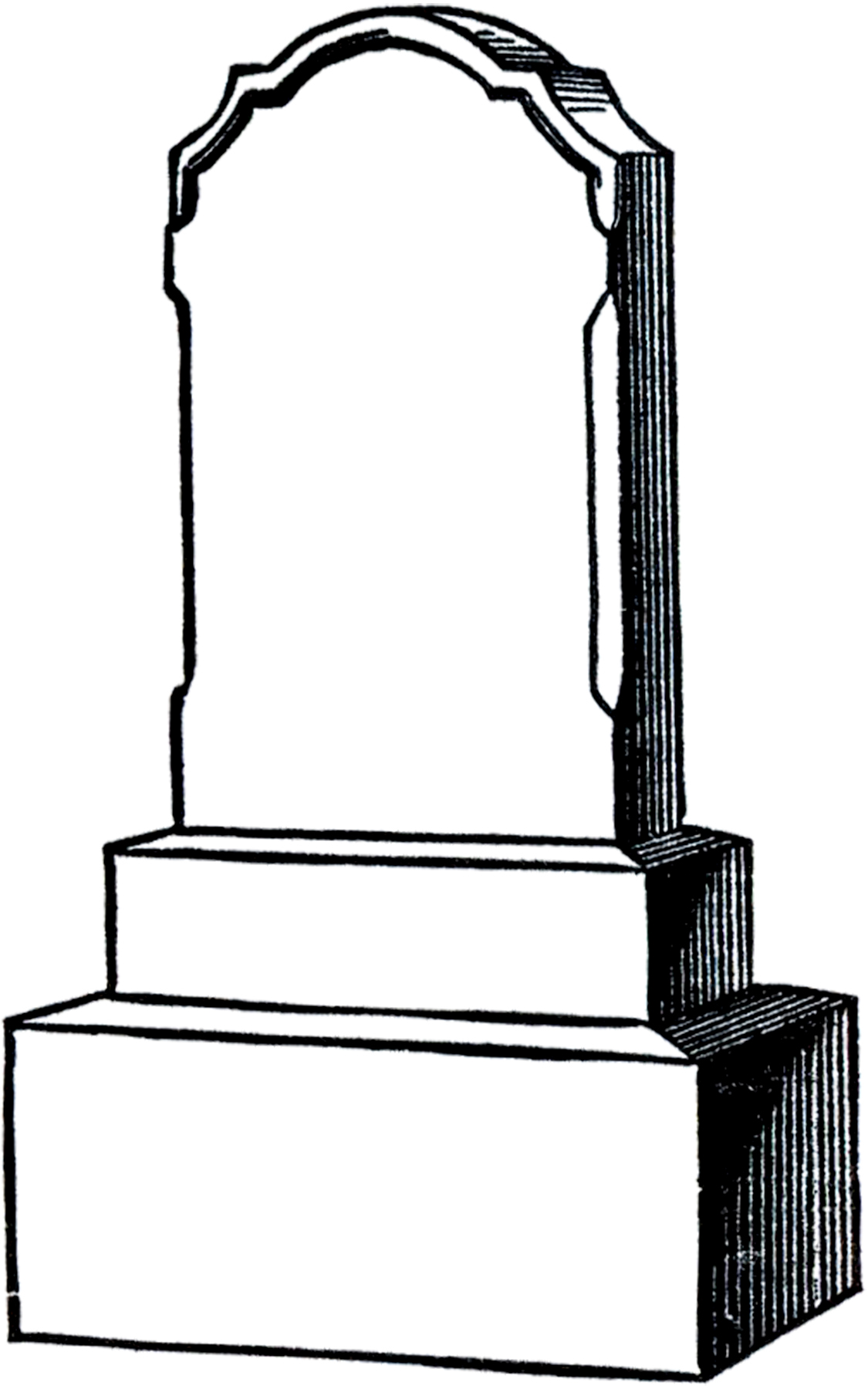 Free Vintage Gravestone Clip Art.