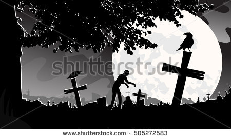 Graveyard Stock Images, Royalty.