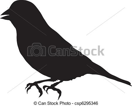 Clip Art Vector of greenfinch.