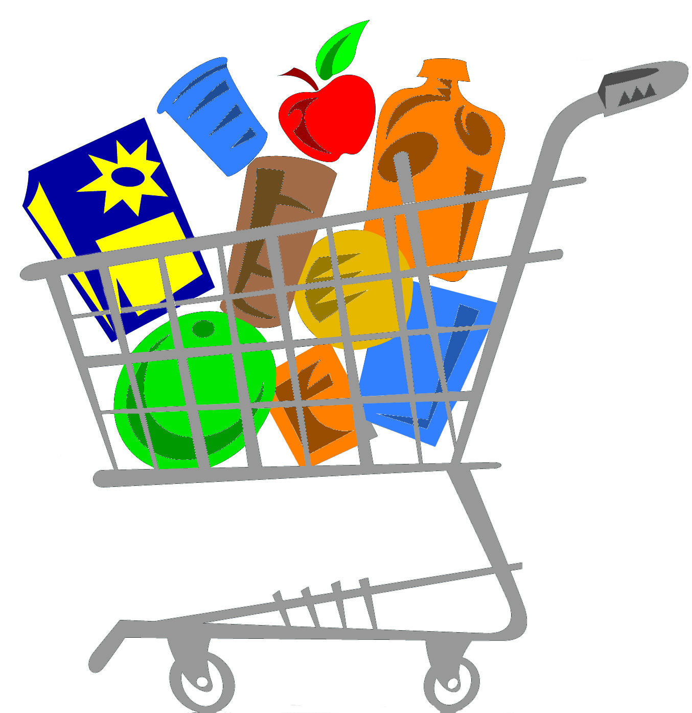 Free Grocery Cart, Download Free Clip Art, Free Clip Art on Clipart.