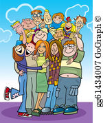 Group Hug Clip Art.