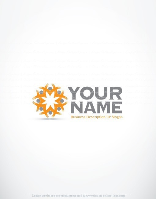 Exclusive Design: People Group logo + Compatible FREE Business Card.