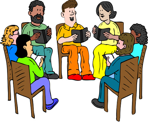 Reading group clip art.