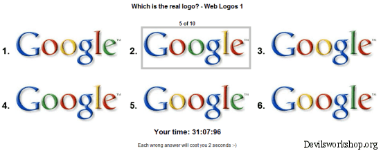 Guess the correct logo online game for brand geeks.