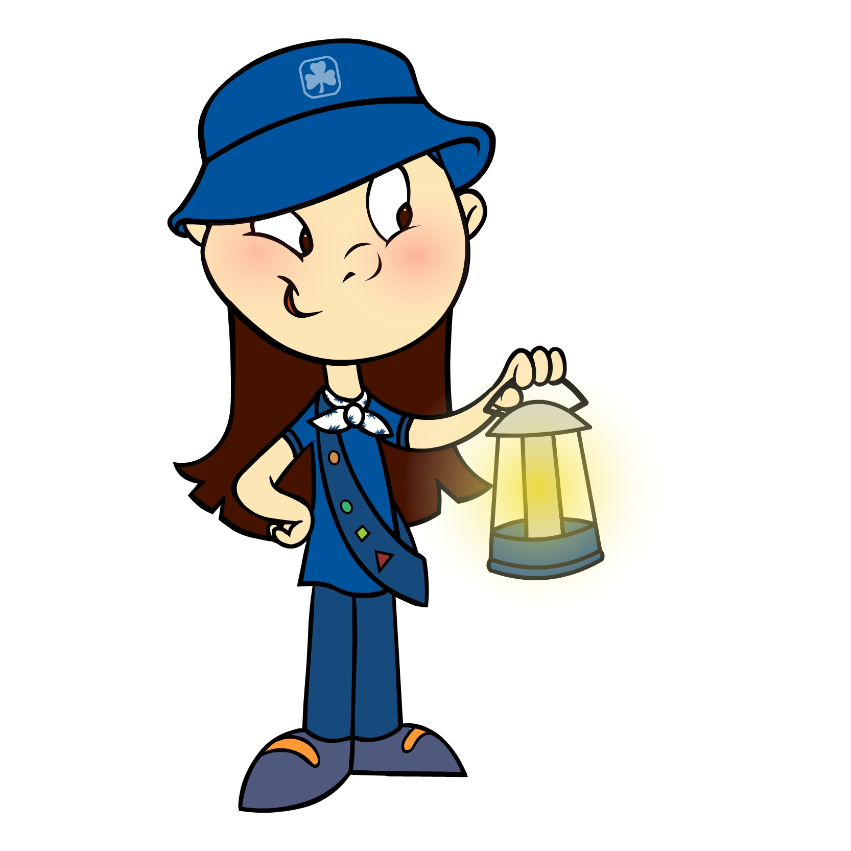 Girl guide clipart.