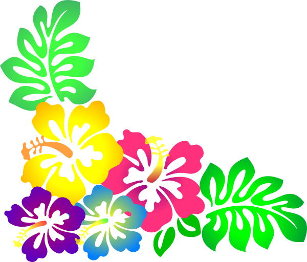 Clip Art Luau Flowers Clipart.