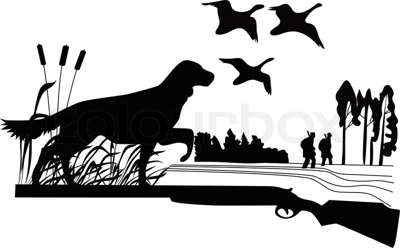 Duck Hunting Dog Clip Art.